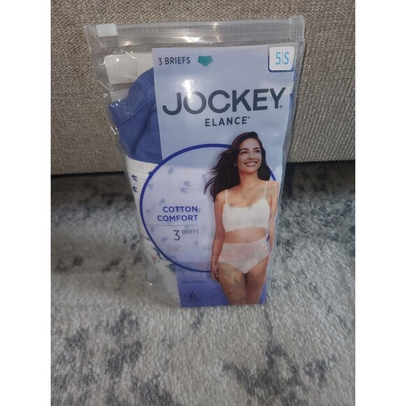Jockey Other - Jockey Elance Cotton Comfort Brief Panties Womens 5/S Multicolor Floral 3 Pack
